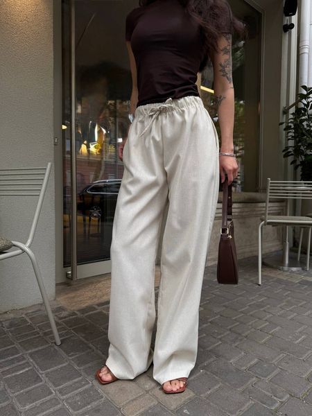 Лляні брюки 66607 фото